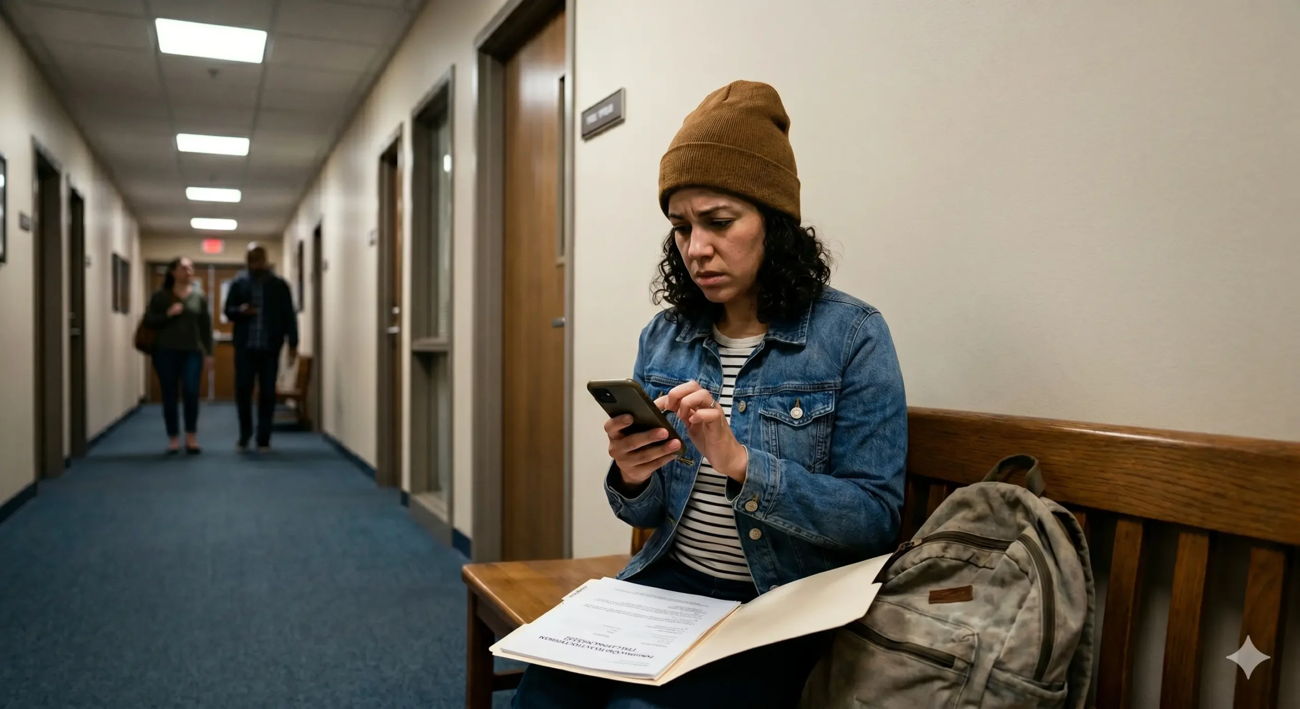navigating-school-documentation-reentry Happy mother scheduling child's psychological assessment on phone at home.